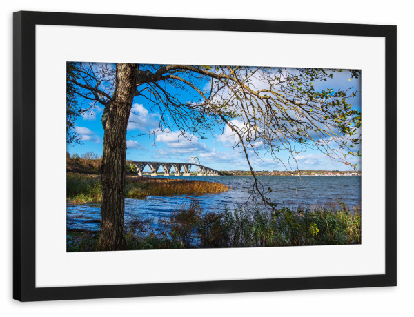 Poster mit Rahmen schwarz "Eine Brücke" artboxONE - Natur,Reise,Architektur,Reise / Strand und Meer