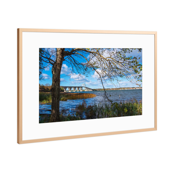 Poster mit Rahmen Kupfer "Eine Brücke" artboxONE - Natur,Reise,Architektur,Reise / Strand und Meer