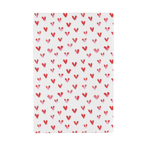 Metall Poster "Liebesherzen" artboxONE - Liebe,Weihnachten,Für Mama