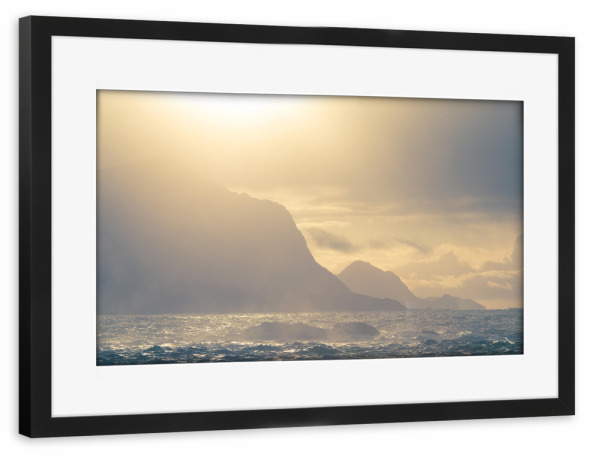 Poster mit Rahmen schwarz "Arctic Seacoast" artboxONE - Natur