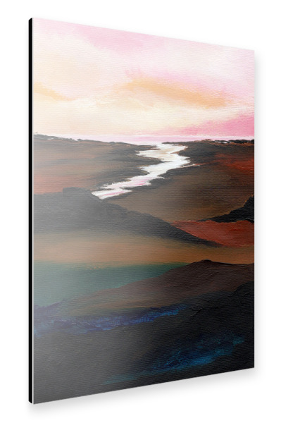 Alu-Dibond "Sepia shore" 30x20 cm artboxONE
