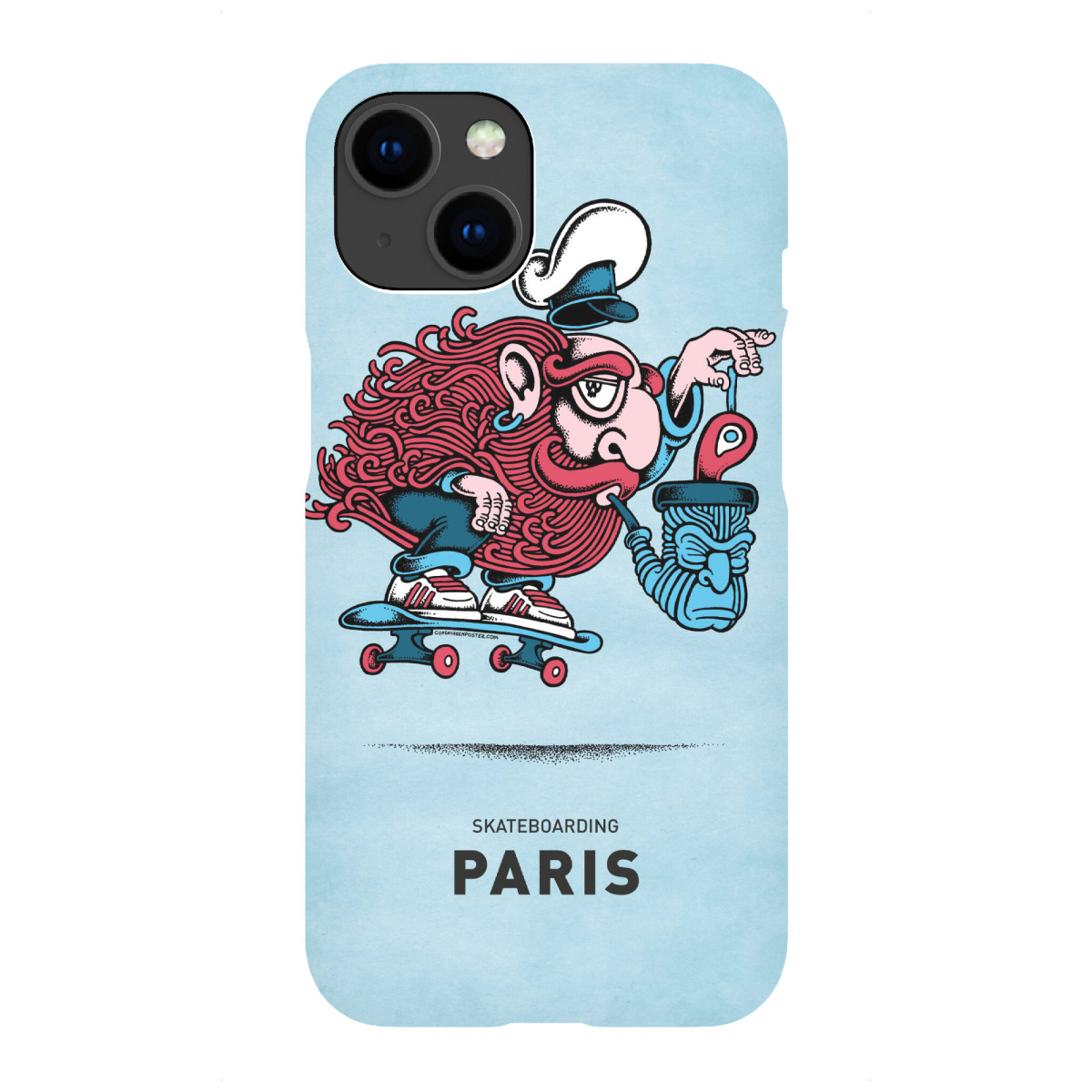 "Paris Skateboard Pipe"für iPhone - Premium-Case Handyhülle artboxONE