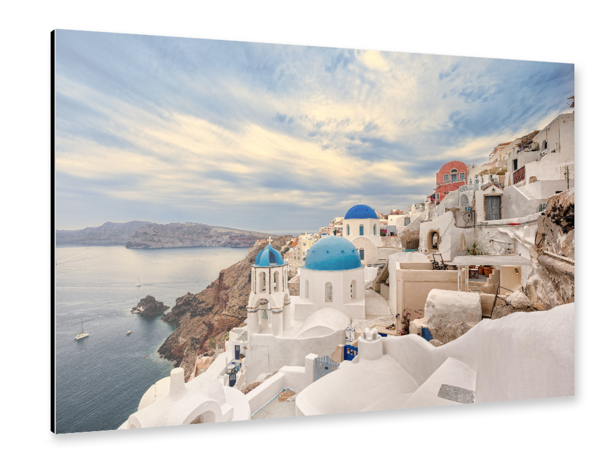 Alu-Dibond "Oia - Santorini" 75x50 cm artboxONE