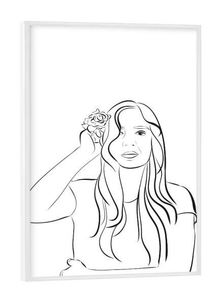 Poster mit weißem Rahmen "A Good Day" artboxONE - Menschen
