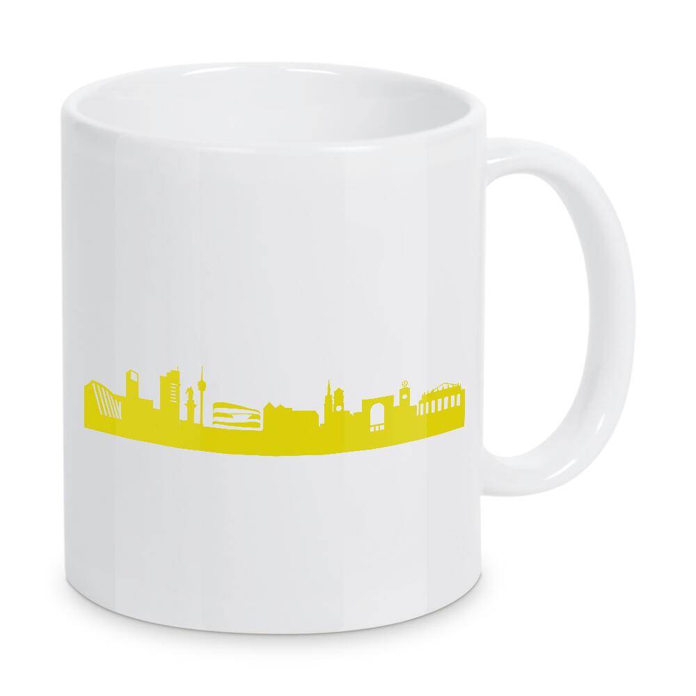 Tasse "Stuttgart 06 Skyline Spring-Green Print monochrome" artboxONE - Städte,Abstrakt,Architektur,Städte / Stuttgart