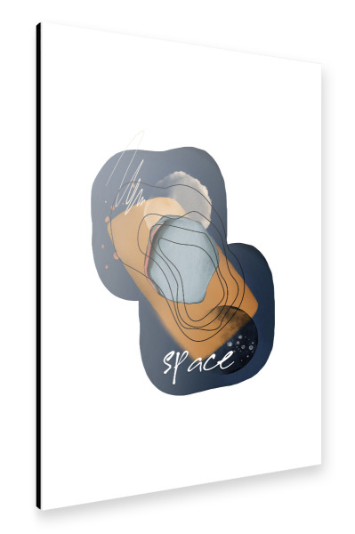 Alu-Dibond "Space zen art" 30x20 cm artboxONE