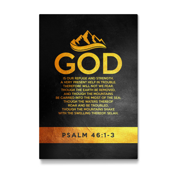 Galerie-Print "Psalm 46:1-3" 30x20 cm artboxONE