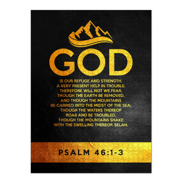 Puzzle Ravensburger "Psalm 46:1-3" artboxONE - Typografie,Natur