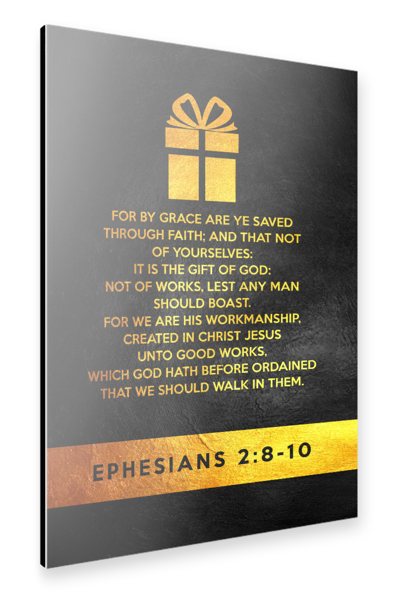 Alu-Dibond "Ephesians 2:8-10" 30x20 cm artboxONE