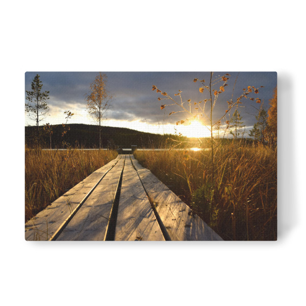 Leinwandbild "Holzsteg" artboxONE - Natur,Reise,Reise / Länder