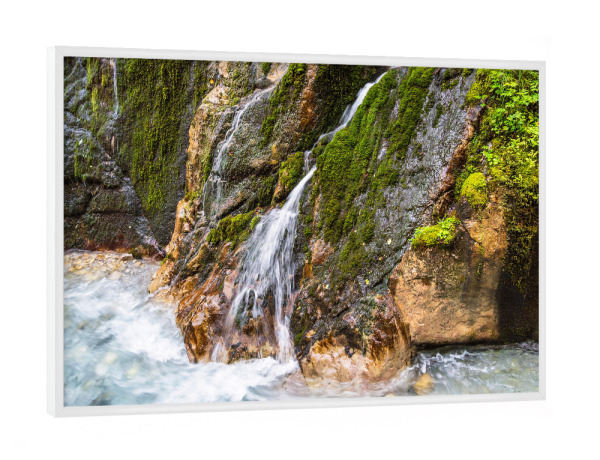 Poster mit weißem Rahmen "Die Wimbachklamm" artboxONE - Natur,Reise