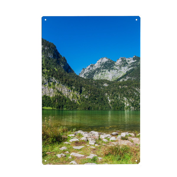 Holzbild "Berge am Königssee" artboxONE - Natur,Reise