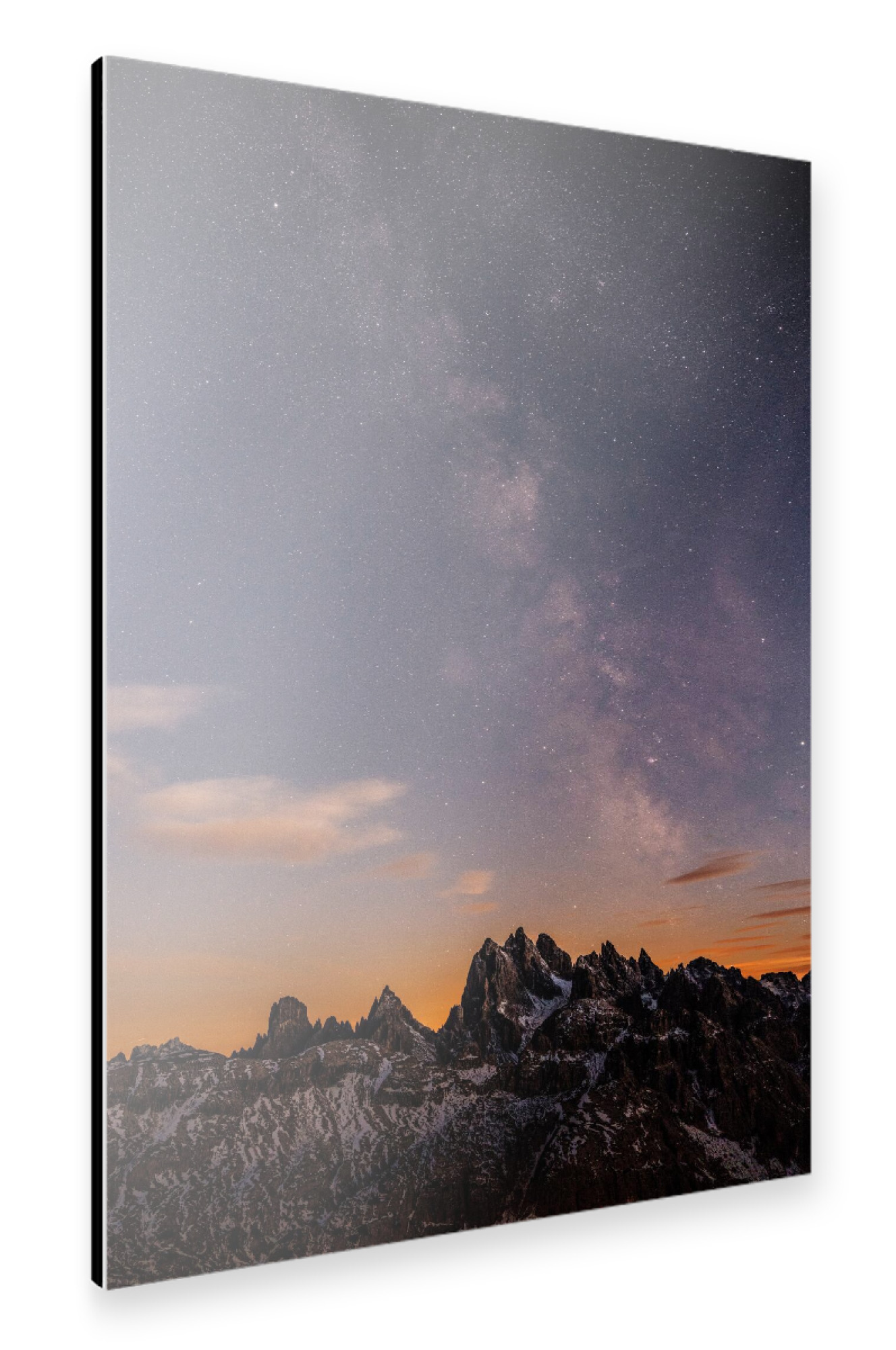 Alu-Dibond "Cadini di Misurina at night" 30x20 cm artboxONE
