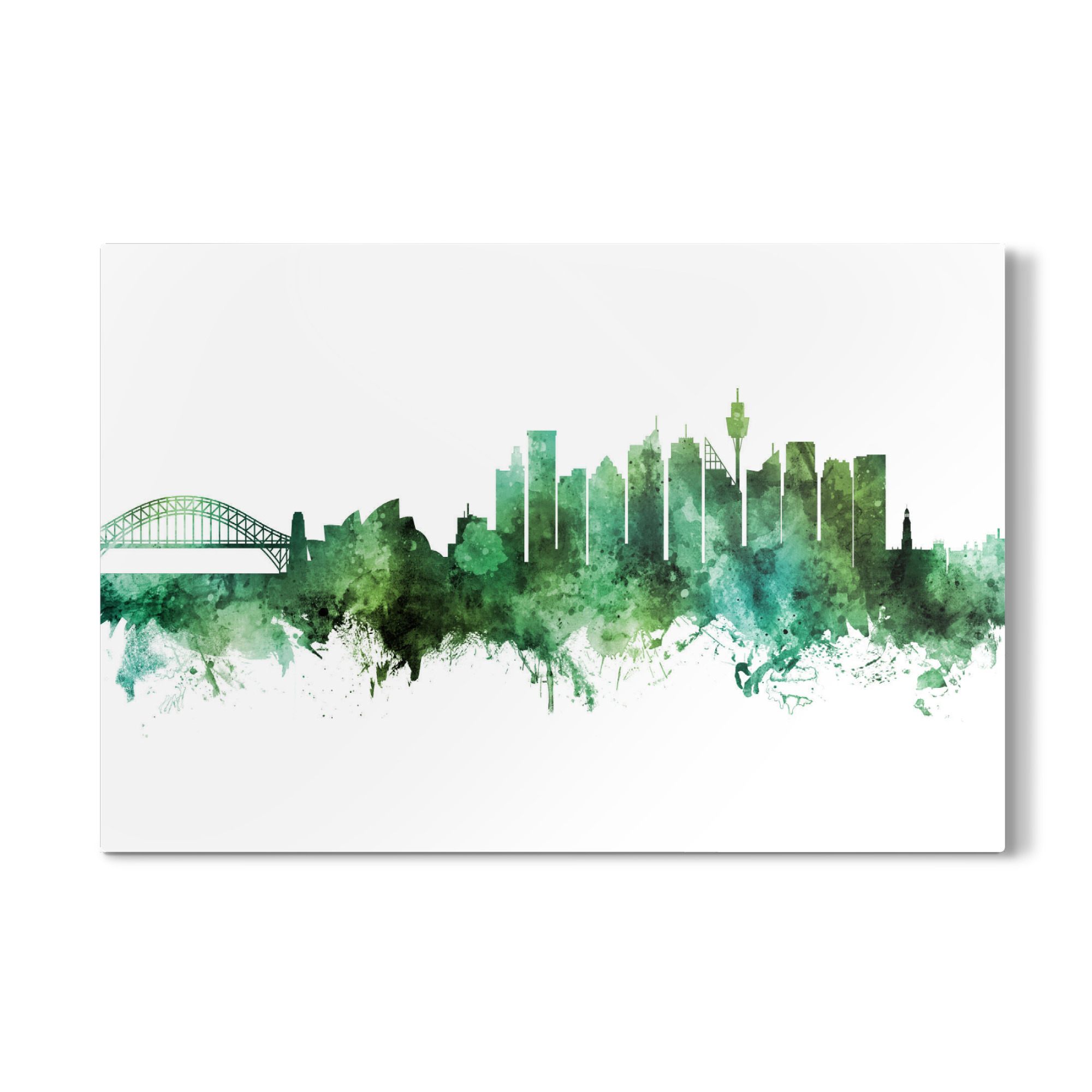 Galerie-Print "Sydney Australia Skyline Green" 30x20 cm artboxONE
