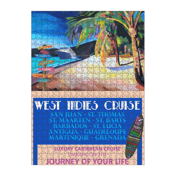 artboxONE Puzzle "West Indies Kreuzfahrt" artboxONE - Reise,Reise / Strand und Meer