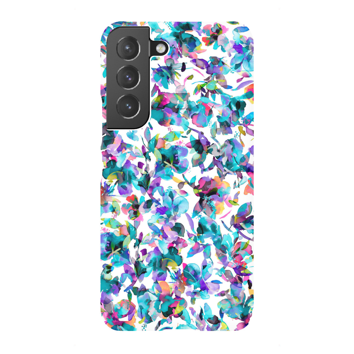 Samsung Galaxy "Aquatic Watercolor Flowers" Premium-Case Handyhülle artboxONE