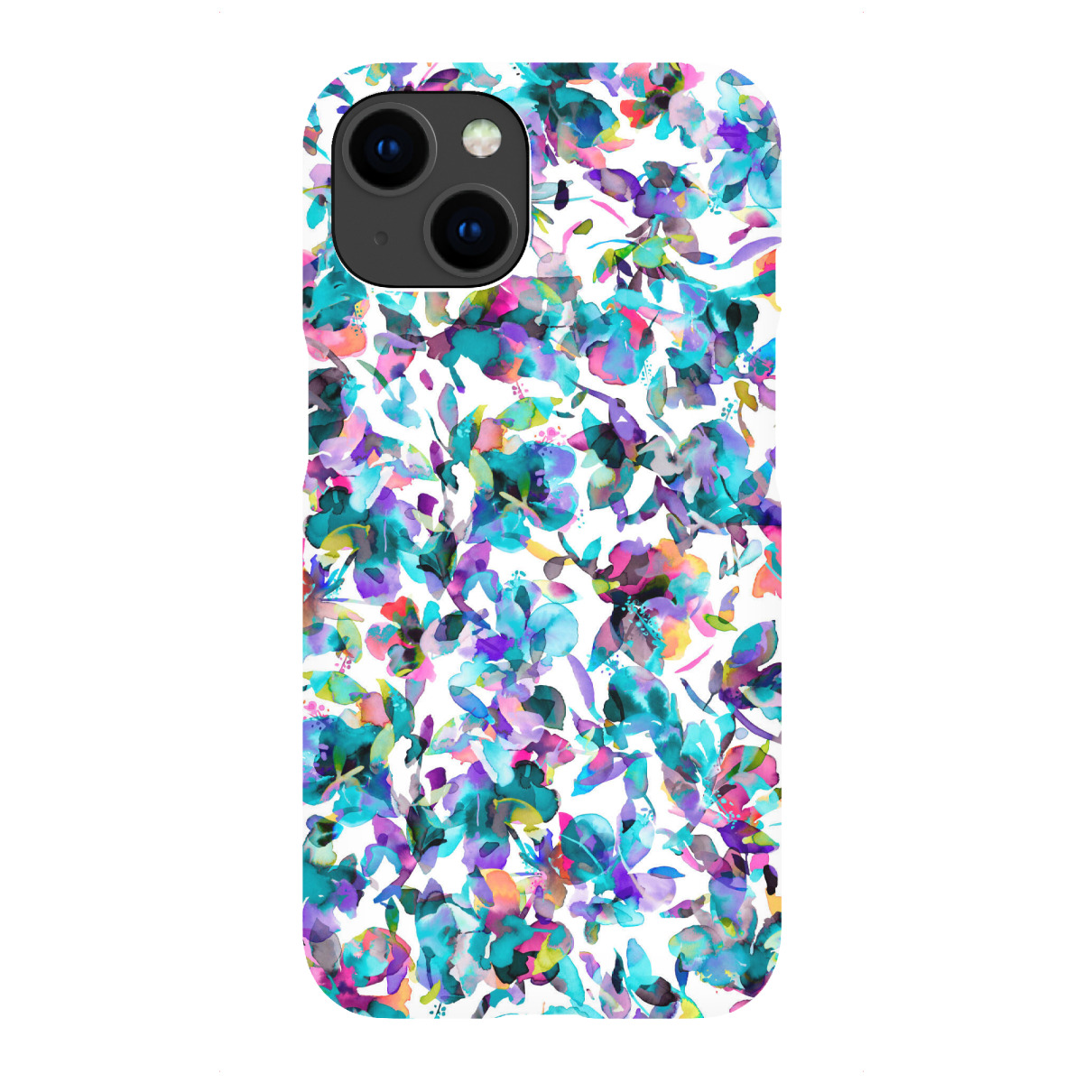 iPhone "Aquatic Watercolor Flowers" Premium-Case Handyhülle artboxONE
