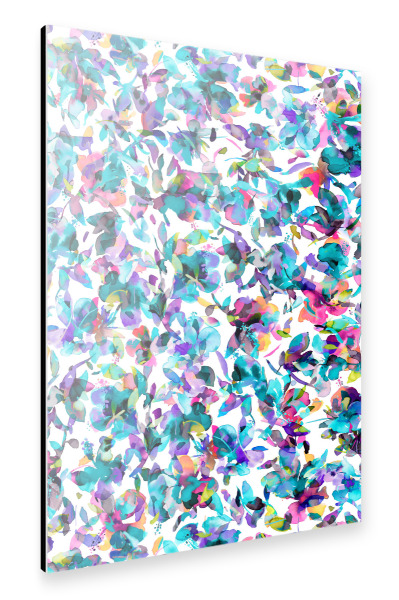 Alu-Dibond "Aquatic Watercolor Flowers" 30x20 cm artboxONE