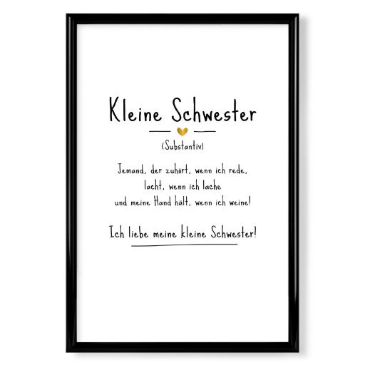 Kleine Schwester | Definition (DE)