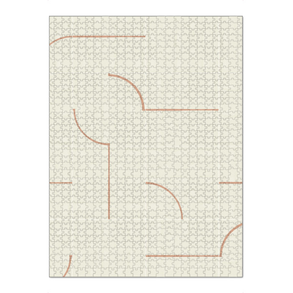 Puzzle Ravensburger "Minimal Wall Tiles Third" artboxONE - Abstrakt - Tiles,Pattern,Minimalist,Abstract,Abstrakt,Boho,Beige - Bild tiles