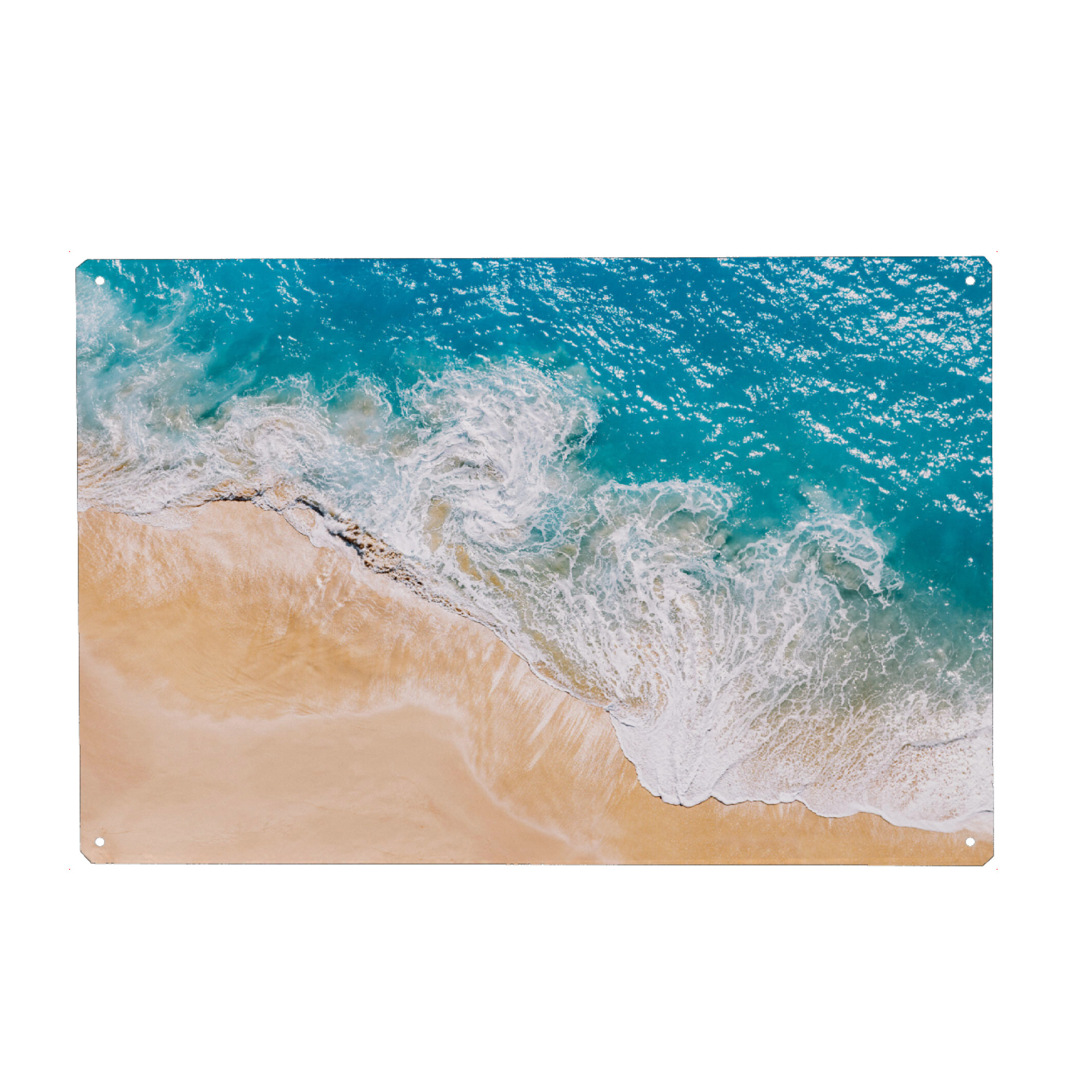 Metall Poster "Sunny Beach" artboxONE - Natur,Für Kinder,Reise / Strand und Meer,Für Papa