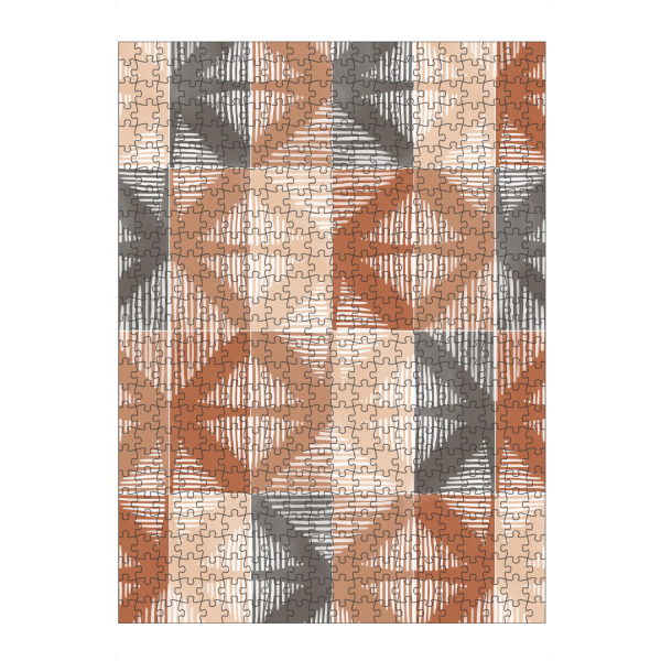 artboxONE Puzzle "Mudcloth Tiles First" artboxONE - Abstrakt,Geometrie - Earth tones,Ethnic,Geometrie,Goemetry,Formen,Forms,Abstract,Abstrakt