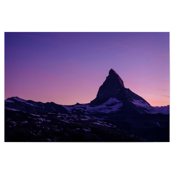 Poster 30x20 cm "Matterhorn silhouette at dusk" artboxONE - Natur,Reise