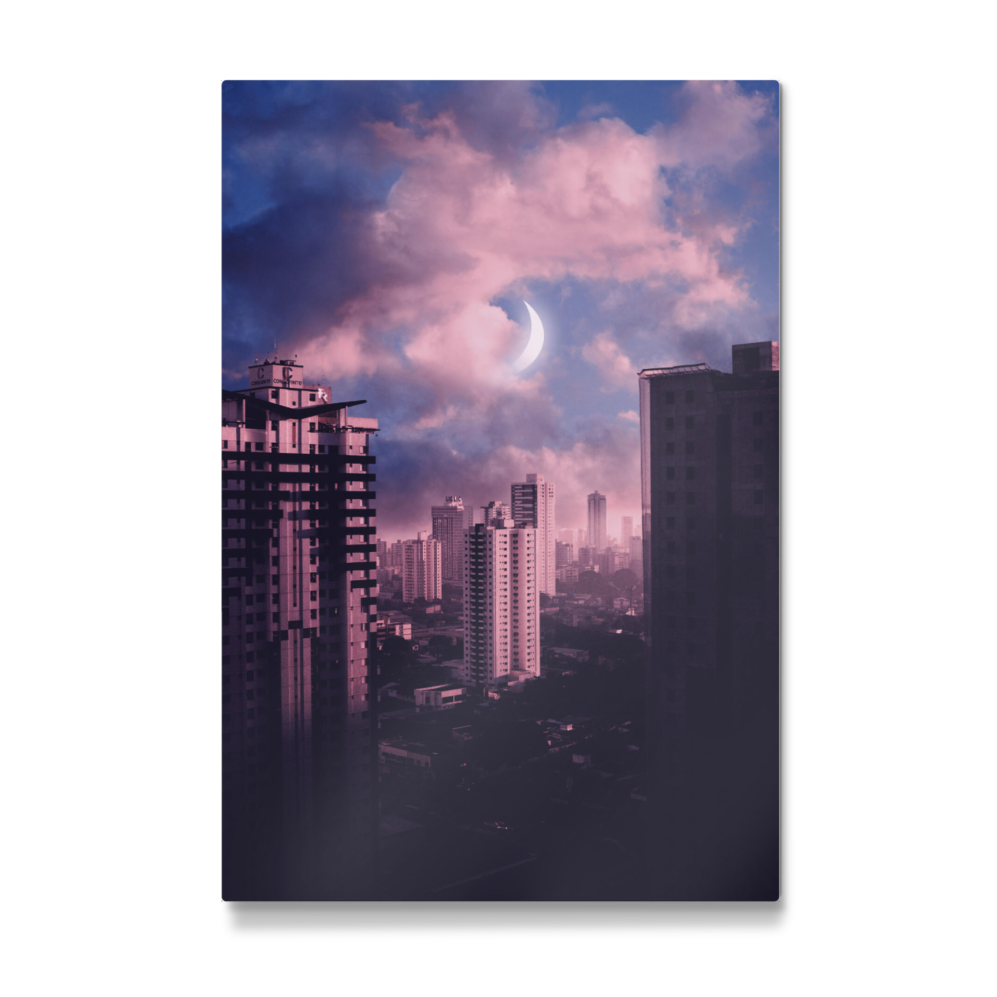 Galerie-Print "Purple Town" 30x20 cm artboxONE