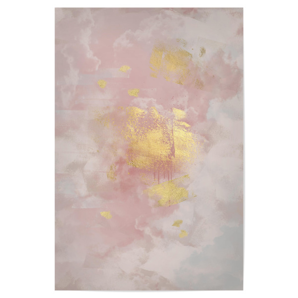 Poster 30x20 cm "ROSE Abstrakt Marmor" artboxONE - Abstrakt - Rosa,Abstract,Abstrakt,Marmor,Marble,Boho,Bohemian,Pink,Gold