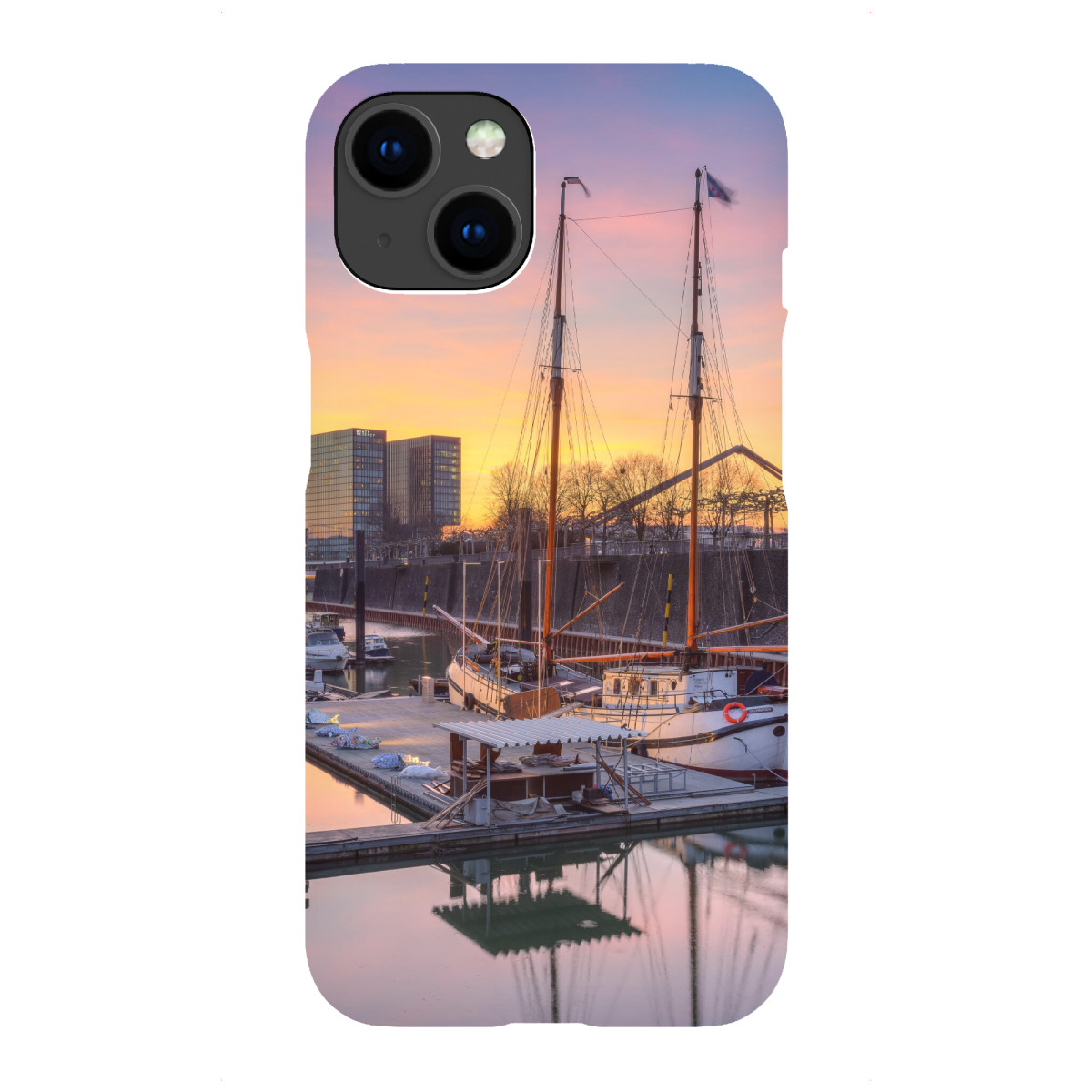 "Segelschiff in Düsseldorf"für iPhone - Premium-Case Handyhülle artboxONE