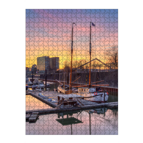 artboxONE Puzzle "Segelschiff in Düsseldorf" artboxONE - Städte,Reise,Architektur,Städte / Düsseldorf
