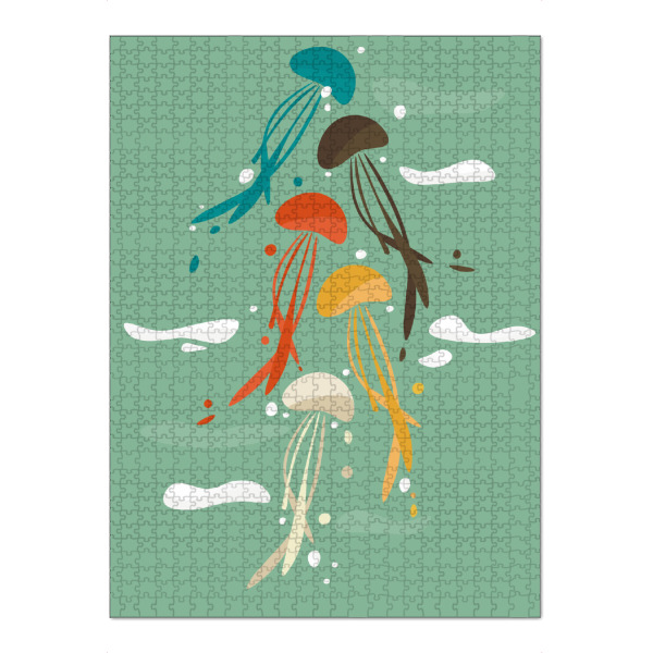 Puzzle Ravensburger "Jellyfish" artboxONE - Für Kinder,Tiere,Unterwasser