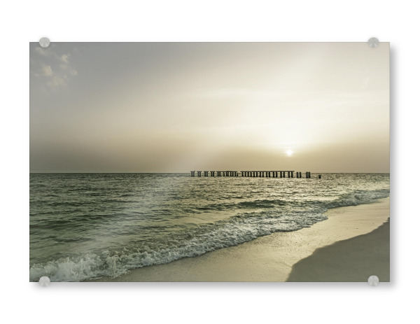 Acrylglasbild "FLORIDA Sonnenuntergang | Vintage" artboxONE - Natur,Reise,Reise / Strand und Meer