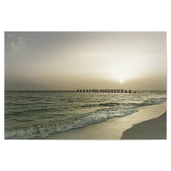Poster 30x20 cm "FLORIDA Sonnenuntergang | Vintage" artboxONE - Natur,Reise,Reise / Strand und Meer
