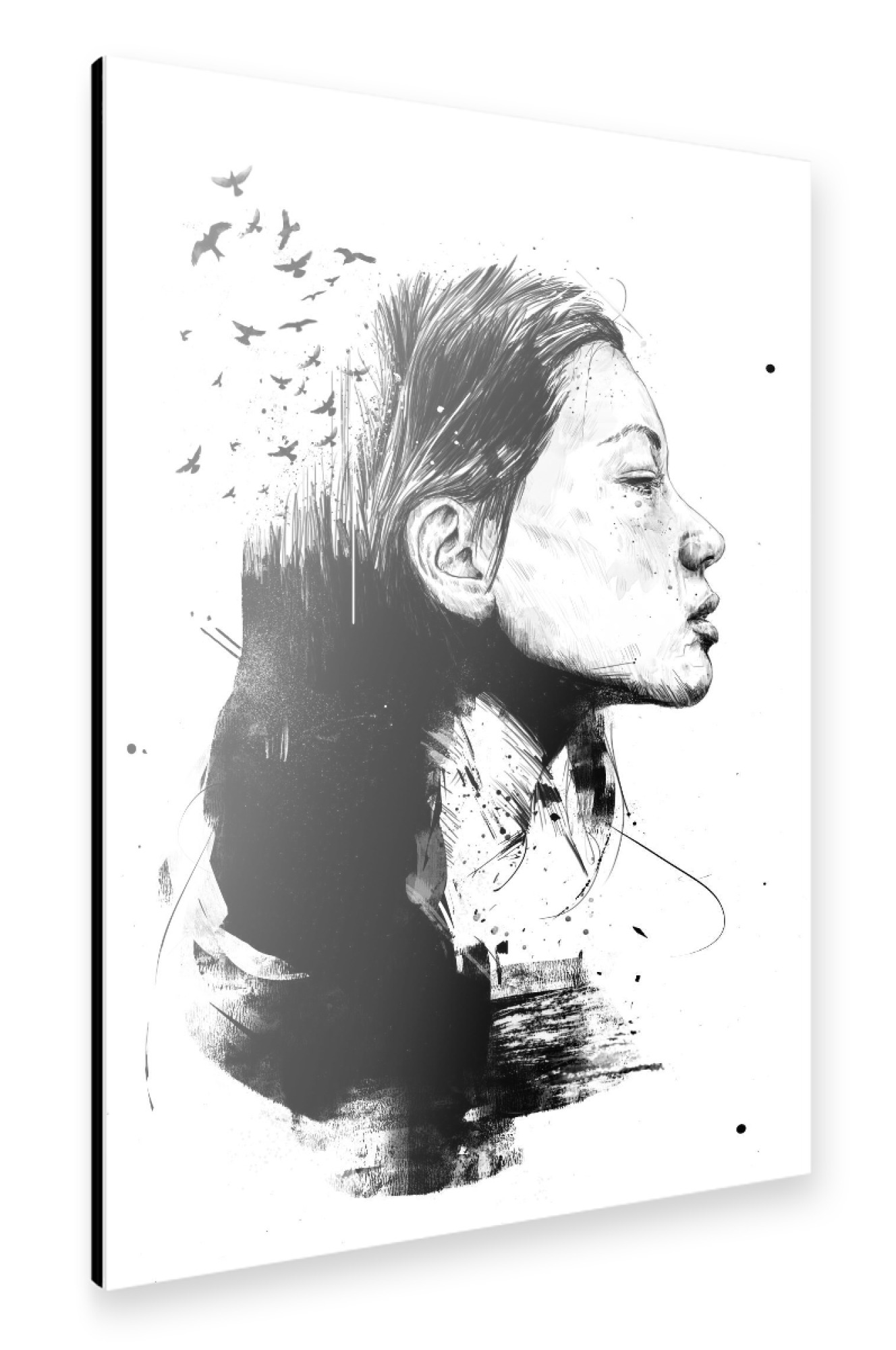 Alu-Dibond "Open your mind" 30x20 cm artboxONE