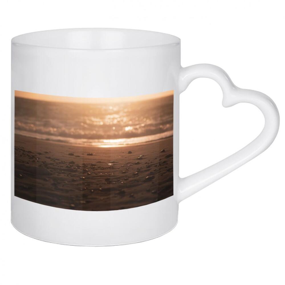 Herztasse "Sand und Steine" artboxONE - Natur,Reise,Reise / Strand und Meer,Reise / Länder