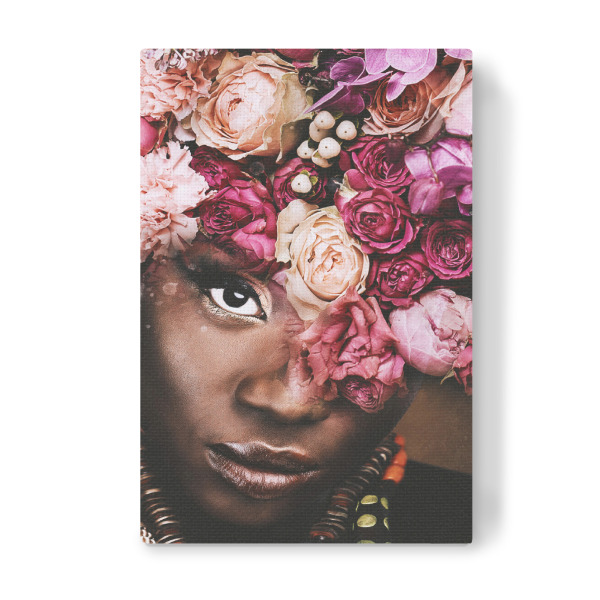 Leinwandbild "Lady floral IV by Tas" artboxONE - Natur,Floral,Menschen