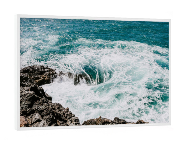 Poster mit weißem Rahmen "Meeresrauschen" artboxONE - Natur,Reise,Reise / Strand und Meer