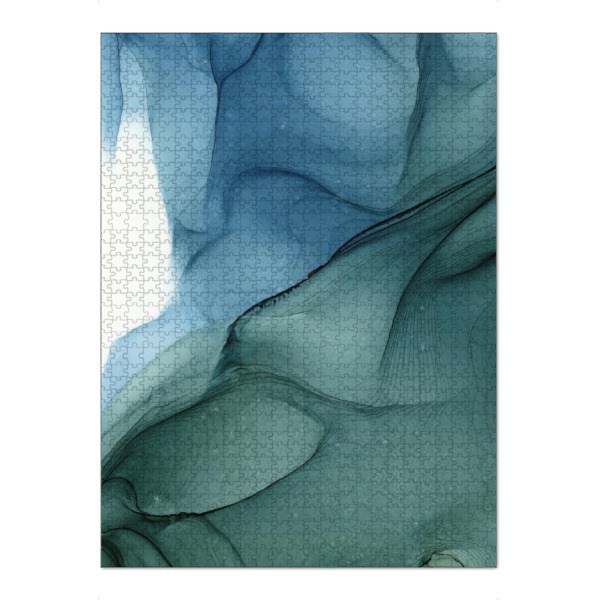 Puzzle Ravensburger "Blau but Green" artboxONE - Abstrakt