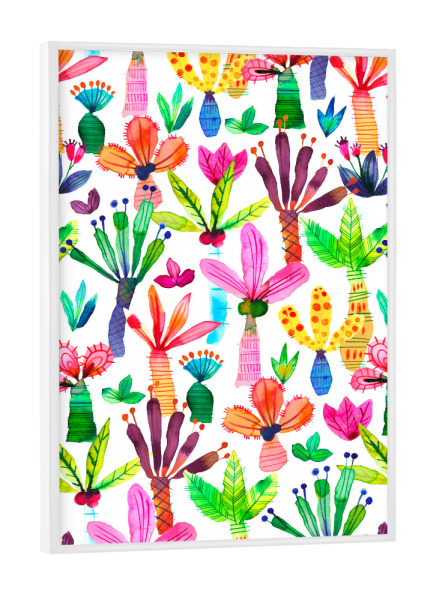 Poster mit weißem Rahmen "Palms Kids Garden" artboxONE - Natur,Für Kinder,Lustig