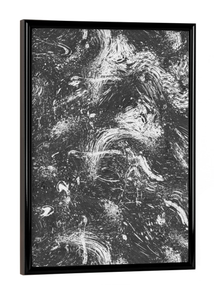 Poster mit schwarzem Rahmen "Abstract Dripping Black" artboxONE - Abstrakt,Fashion,Für Papa