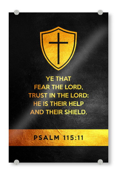 Acrylglasbild "Psalm 115:11" artboxONE - Typografie,Männer