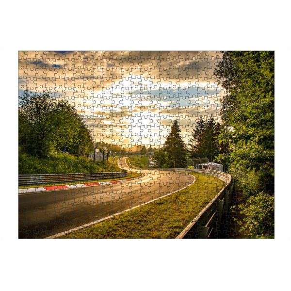 Puzzle Ravensburger "Sonnenuntergang an der Rennstrecke" artboxONE - Natur,Reise,Sport / Motorsport
