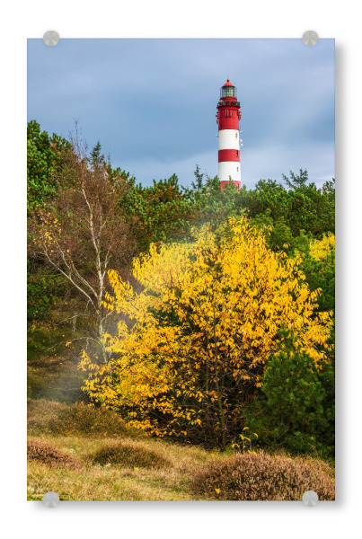 Acrylglasbild "Leuchtturm auf Amrum" artboxONE - Natur,Reise,Architektur