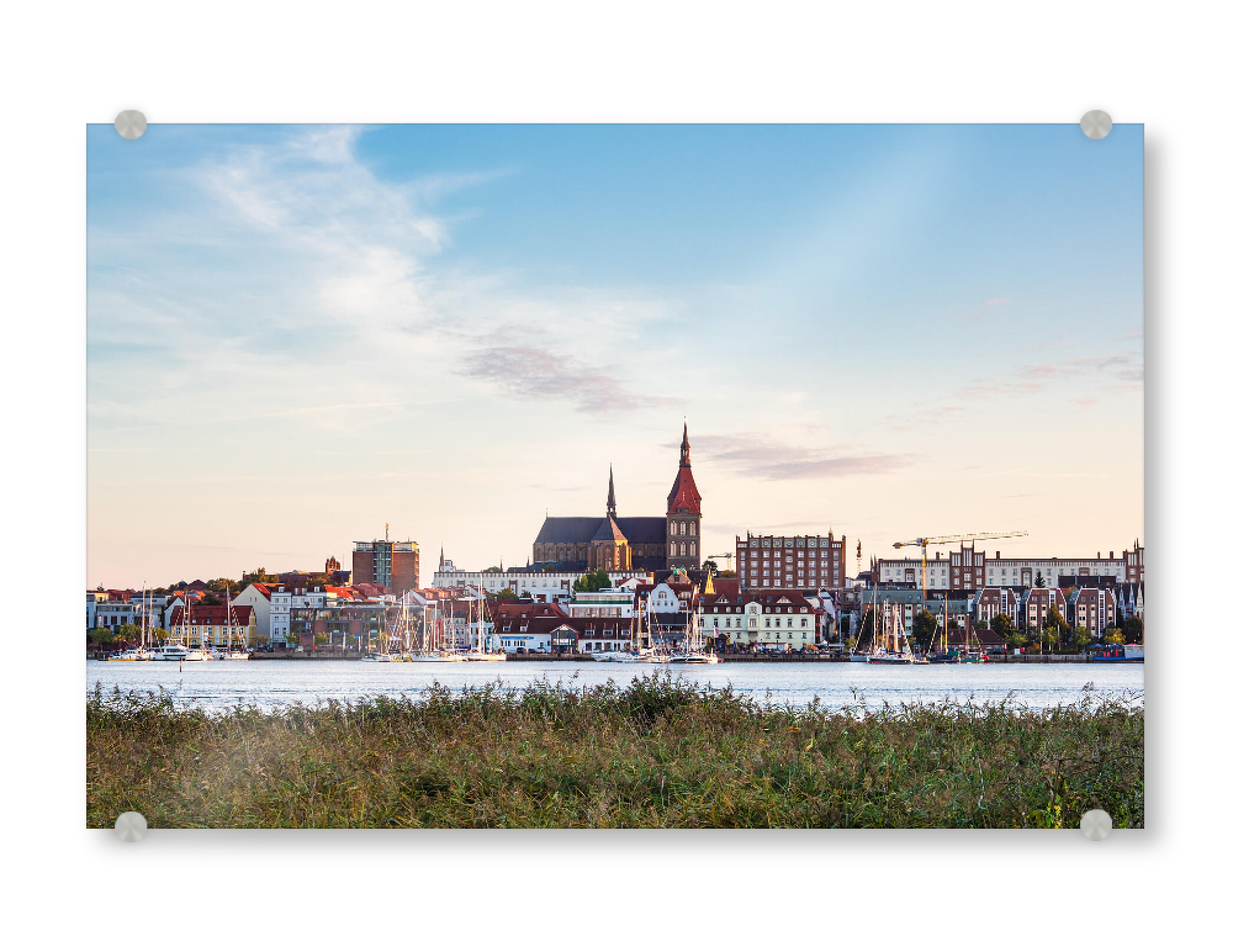 Acrylglasbild "Stadthafen Rostock" artboxONE - Natur,Reise,Architektur,Städte / Weitere