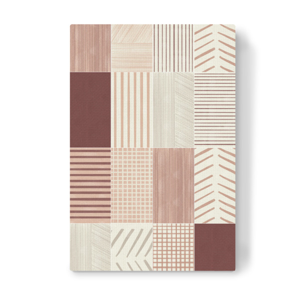 Leinwandbild "Rustic Tiles First" artboxONE - Abstrakt,Geometrie - Terracotta,Pattern,Rustic,Geometrie,Geometry,Abstract,Abstrakt,Boho