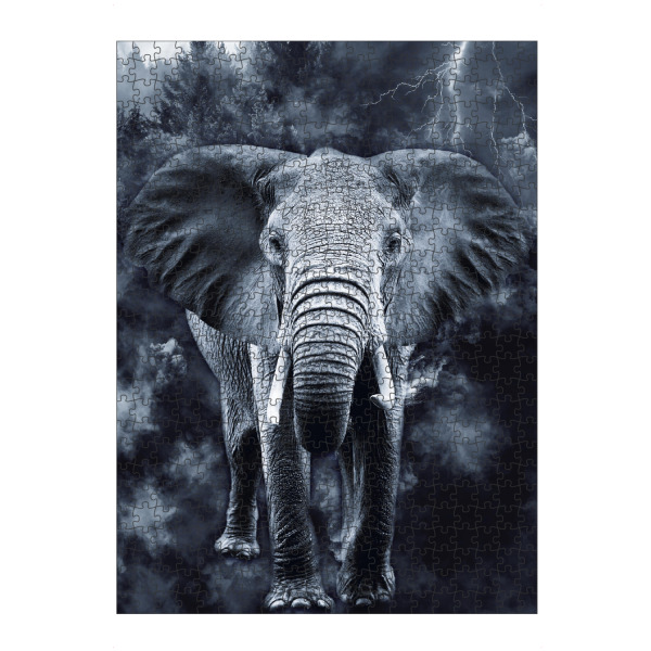 Puzzle Ravensburger "Elephant & Forest (matart)" artboxONE - Natur,Tiere - Elephant,Elephants,Animal,Animals,Nature,Forest,Wild,Wildlife,Tier,Elefant