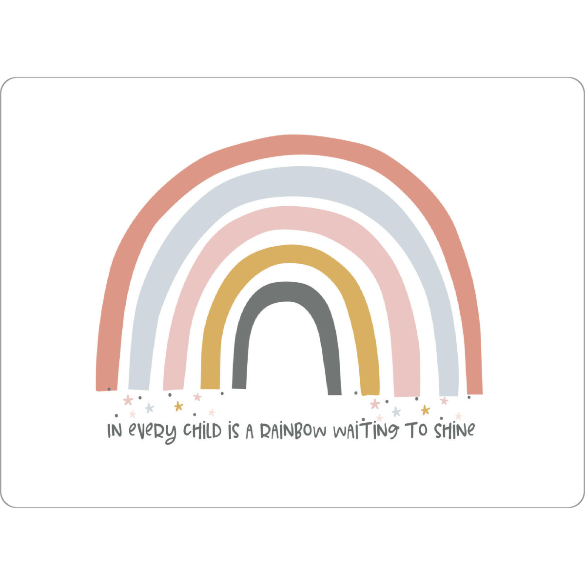 Tischset "In every child is a rainbow" artboxONE - Typografie,Für Kinder,Abstrakt,Liebe