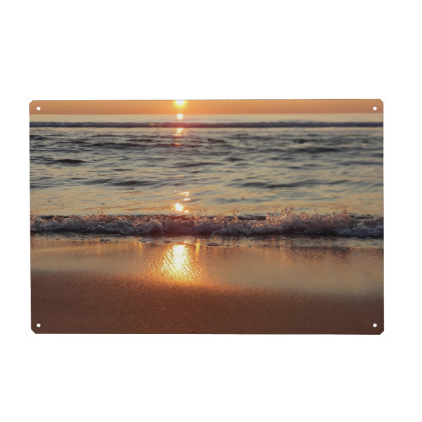 Metall Poster "Sonnenuntergang by Lina" artboxONE - Natur,Reise,Reise / Strand und Meer,Reise / Länder