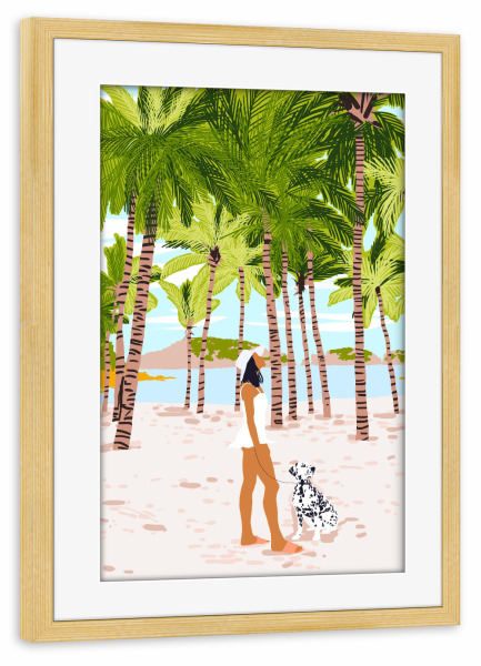 Poster mit Rahmen kiefer "The Happy Spots" artboxONE - Natur,Tiere